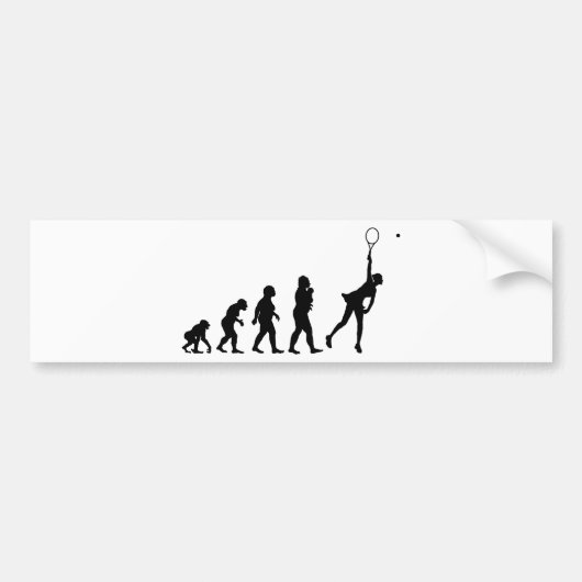 Tennis Bumpersticker (Voorkant)