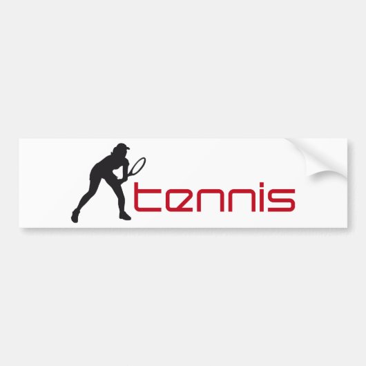 tennis bumpersticker (Voorkant)