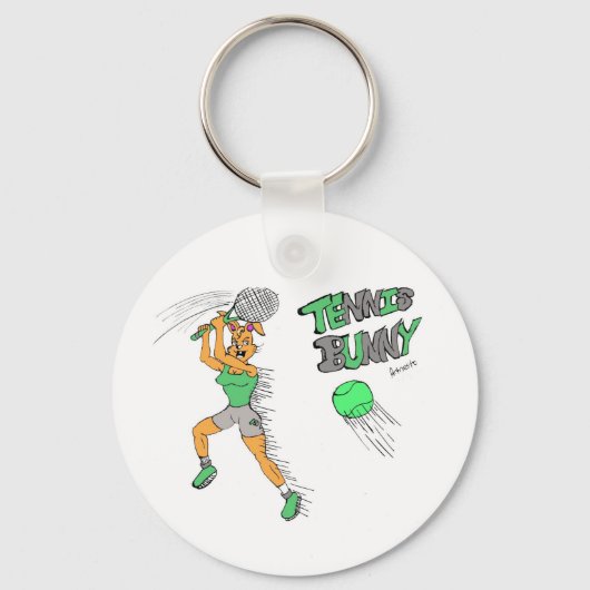 Tennis Bunny Sleutelhanger (Voorkant)