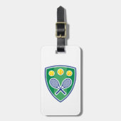 Tennis cadeau bagagelabel (Voorkant verticaal)