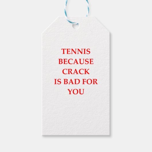 tennis cadeaulabel (Voorkant)