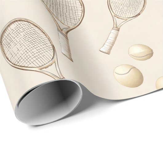 tennis cadeaupapier (Rol Hoek)