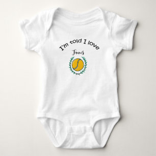 Tennis cadeaus voor Baby Shower voor tennisspeler Romper
