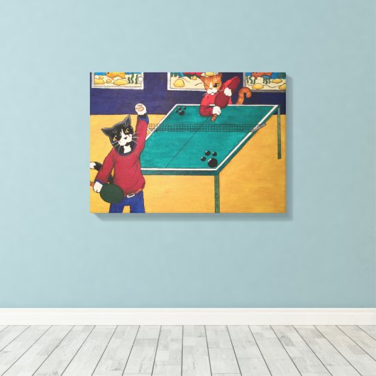 Tennis Canvas Afdruk (Insitu (Houten vloer))