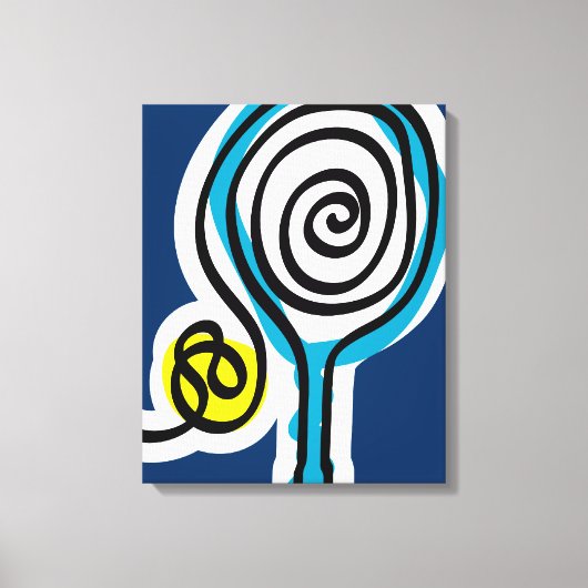 Tennis canvas kunst aan de muur print ontwerp (Voorkant)
