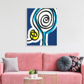 Tennis canvas kunst aan de muur print ontwerp (Insitu (Woonkamer))