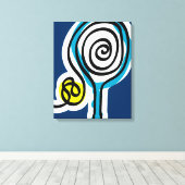 Tennis canvas kunst aan de muur print ontwerp (Insitu (Houten vloer))