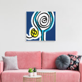 Tennis canvas kunst aan de muur print ontwerp (Insitu (Woonkamer))