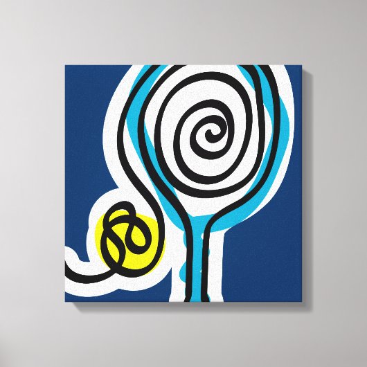 Tennis canvas kunst aan de muur print ontwerp (Voorkant)