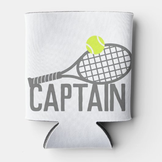 Tennis Captain Personalized Blikjeskoeler (Voorkant)