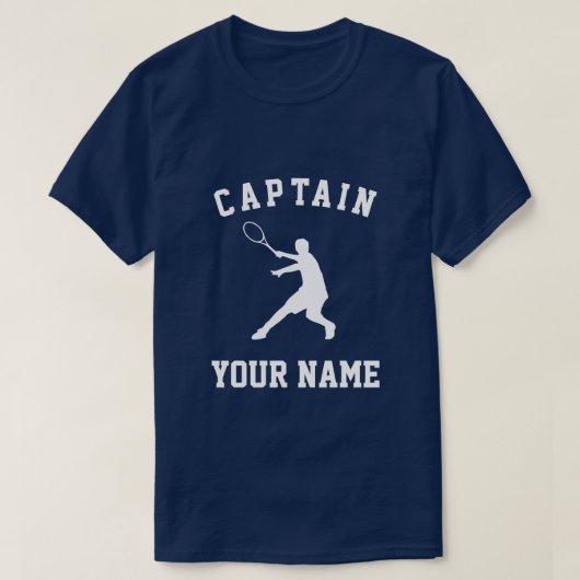 Tennis captain t-shirts op maat (Design voorkant)