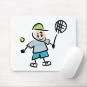 Tennis Cartoon Muismat (Met muis)