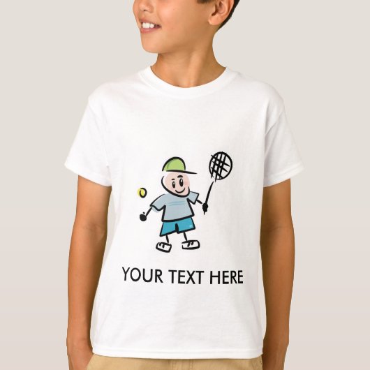  Tennis Cartoon Tshirt (Voorkant)