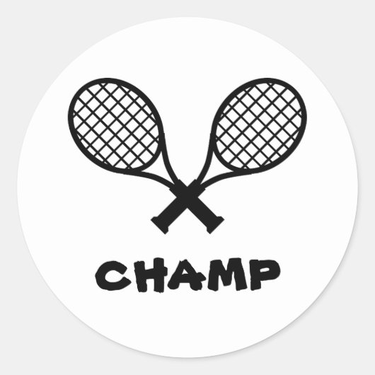 Tennis Champ Stickers (Voorkant)