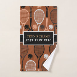 Tennis Champ Your Player Name Funny Personalized Handdoek