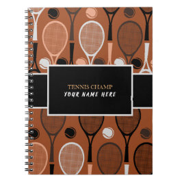 Tennis Champ Your Player Name Funny Personalized Notitieboek