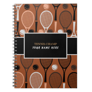 Tennis Champ Your Player Name Funny Personalized Notitieboek