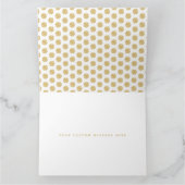 Tennis Chic Groen Goud Custom Gevouwen Dank u Bedankkaart (Binnen)