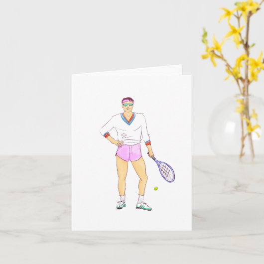 Tennis Chic Kaart (Gele Bloem)
