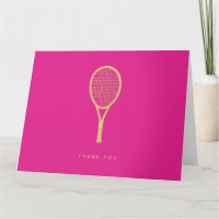 Tennis Chic Roze Goud Custom Gevouwen Dank u