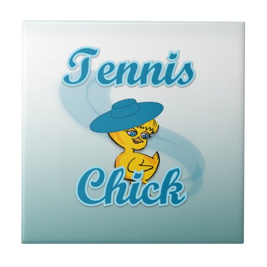 Tennis Chick #3 Tegeltje (Voorkant)