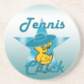 Tennis Chick #7 Zandsteen Onderzetter (Voorkant)
