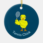 Tennis Chick Keramisch Ornament (Voorkant)