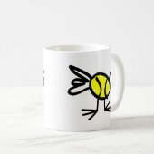 Tennis chick mok cadeau (Voorkant rechts)