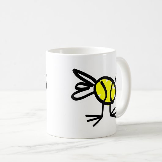 Tennis chick mok cadeau (Voorkant rechts)