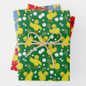 Tennis Chick Pattern Wrapping Paper (In situ)