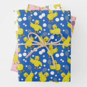 Tennis Chick Pattern Wrapping Paper (In situ)