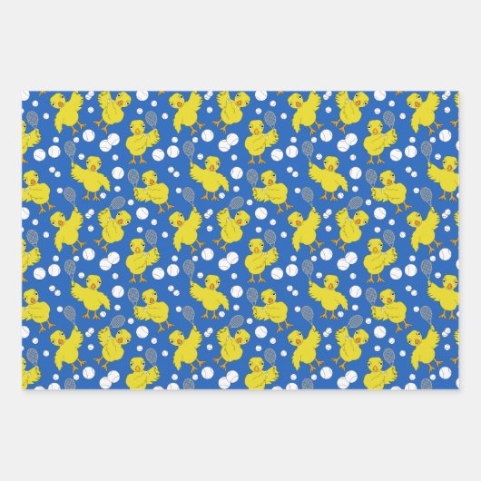 Tennis Chick Pattern Wrapping Paper (Voorkant)