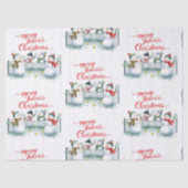 Tennis Christmas  Festive Snowman  Tissuepapier (Voorkant)