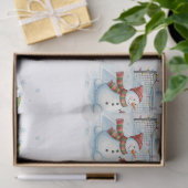Tennis Christmas  Festive Snowman  Tissuepapier (Geschenk)