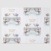 Tennis Christmas  Festive Snowman  Tissuepapier (Voorkant)