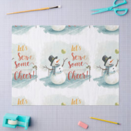 Tennis Christmas  Festive Snowman  Tissuepapier