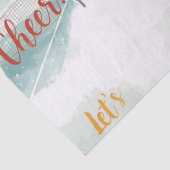 Tennis Christmas  Festive Snowman  Tissuepapier (Detail)