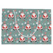 Tennis Christmas Holiday Large Gift Bag Groot Cadeauzakje (Achterkant)