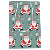 Tennis Christmas Holiday Medium Cadeauzakje (Voorkant)