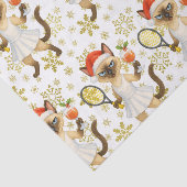 Tennis Christmas Mug Cat Lovers  Tissuepapier (Detail)