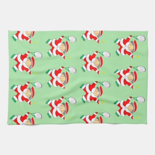 Tennis Christmas Theedoek (Horizontaal)