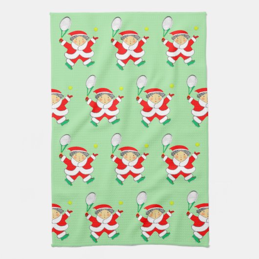 Tennis Christmas Theedoek (Verticaal)