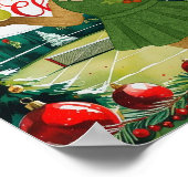 Tennis Christmas Themed dress for cat lovers Poster (Hoek)