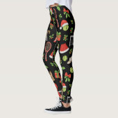 Tennis Christmas themed fir Siamese cat Lovers  Leggings (Links)