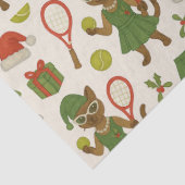 Tennis Christmas themed fir Siamese cat Lovers Tissuepapier (Detail)