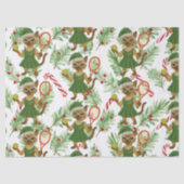 Tennis Christmas themed fir Siamese cat Lovers Tissuepapier (Voorkant)