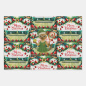 Tennis Christmas themed for Cat Lovers Inpakpapier Vel (Voorkant)