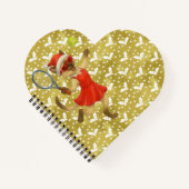 Tennis Christmas themed for Cat Lovers  Notitieboek (Voorkant)