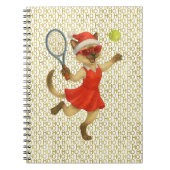 Tennis Christmas themed for Cat Lovers  Notitieboek (Voorkant)