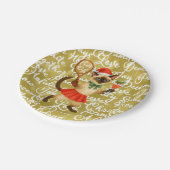 Tennis Christmas themed for Cat Lovers  Papieren Bordje (Gekanteld)